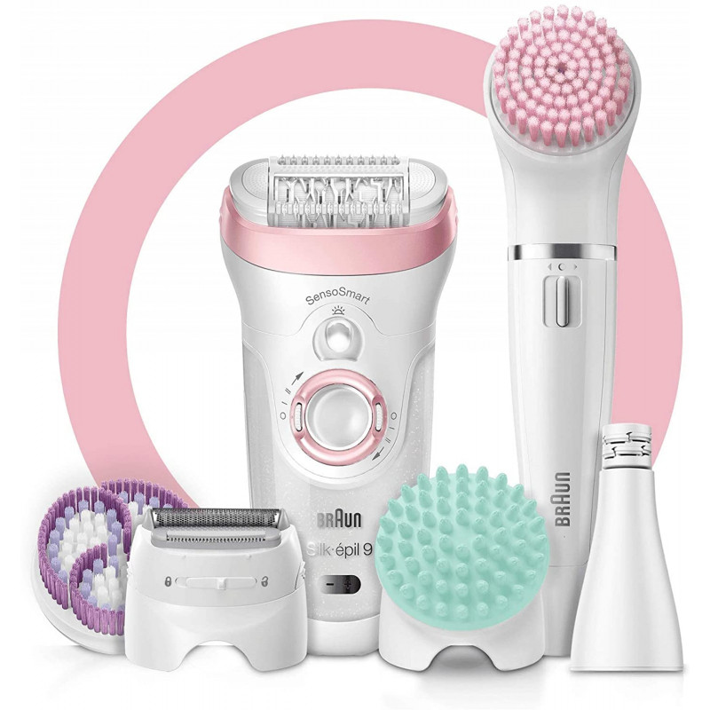 EPILATEUR ÉLECTRIQUE BRAUN SILK-ÉPIL 9  SKINSPA  ACESPA BRAUN