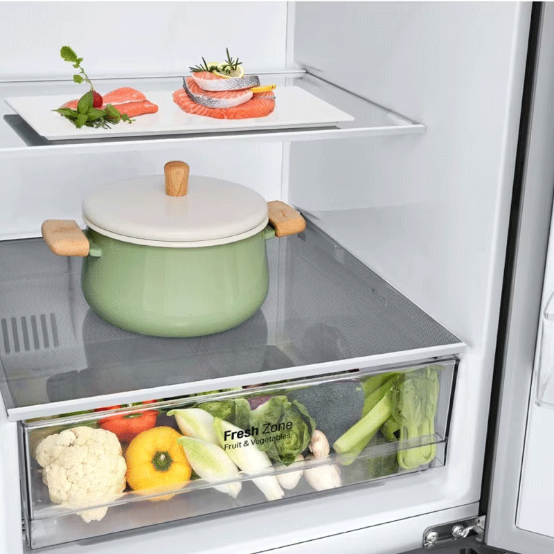 Réfrigérateur Combiné LG GW-B459NLLM 341L NoFrost Inox