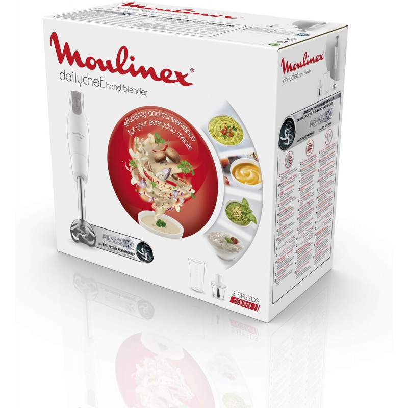 Mixeur Plongeant Moulinex Daily chef DD552110 600 W Blanc