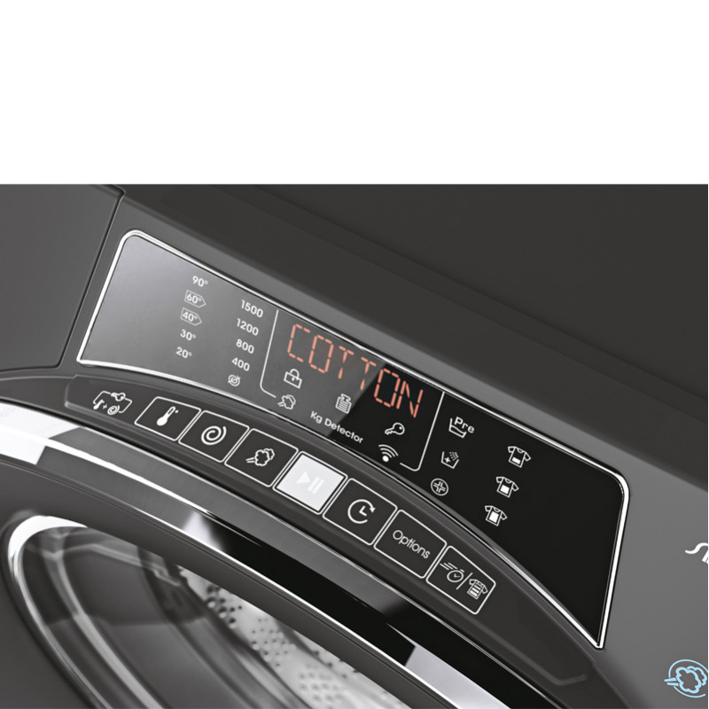 Machine à Laver CANDY INVERTER RAPIDO PRO 12KG  8KG SILVER