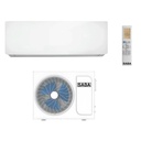 Climatiseur Saba SABW18C-IW 18000 BTU Froid Blanc