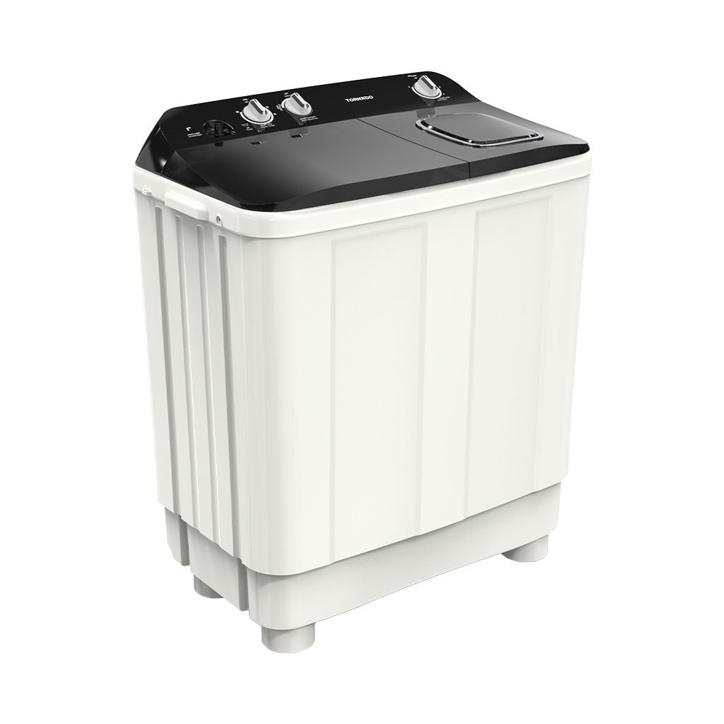 Lave-linge semi-automatique TORNADO 12 kg Blanc x Noir