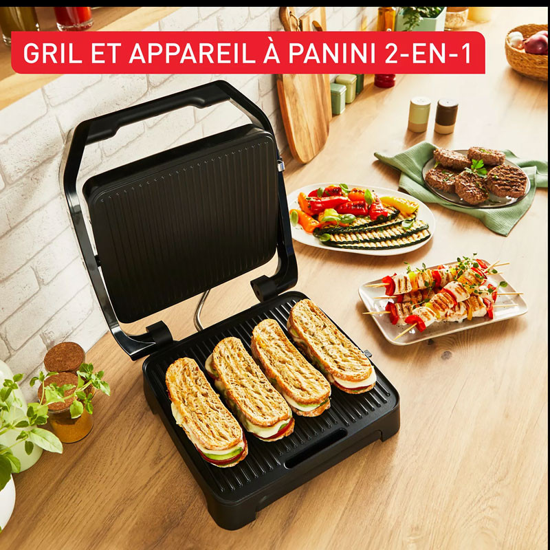 Appareil à panini TEFAL et GRIL INICIO 2000W  -GC271D10