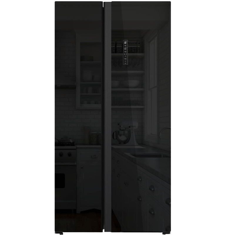 Réfrigérateur Side By Side Hyundai HYN-91SBS2D-BG 505L NoFrost Inverter Verre Noir