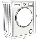 MACHINE À LAVER FRONTALE FOCUS F.1208W 8KG BLANC