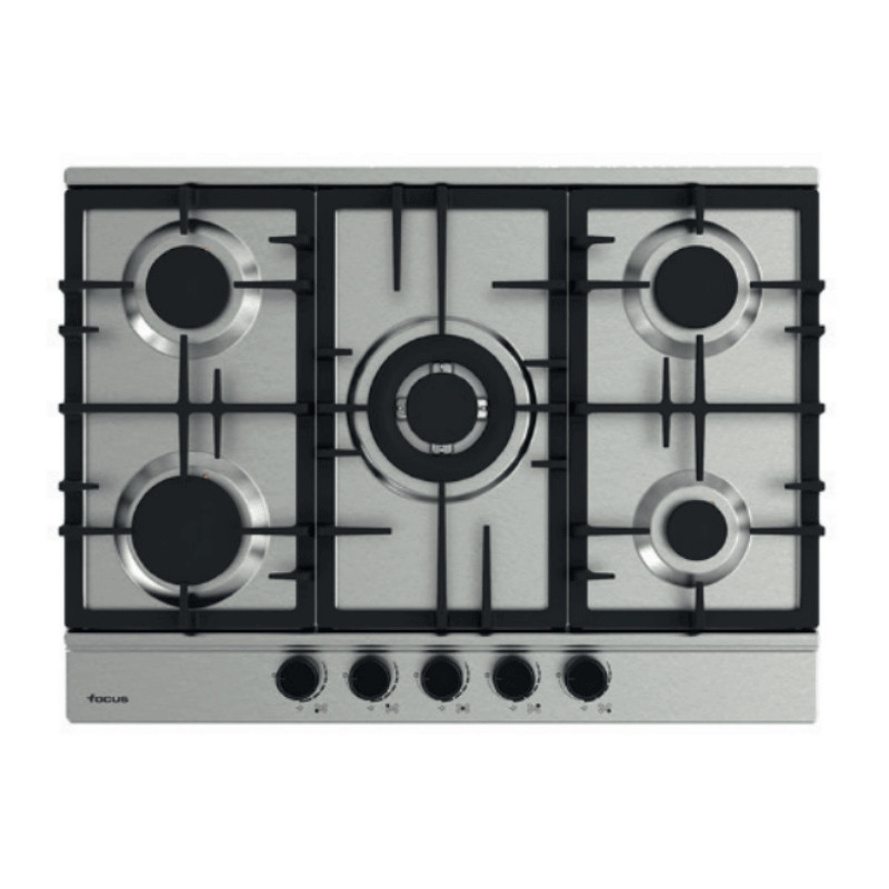 PLAQUE DE CUISSON FOCUS 5 FEUX 70CM INOX (F.4078XS)