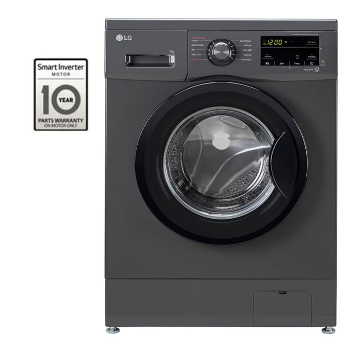 Machine à Laver LG  Direct Drive Inverter 7 Kg  1200 Tours/min - F2J3QYG6J - Noir