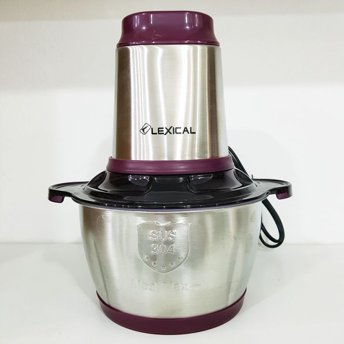 Mini Hachoir Lexical LCH-1910 300W Bol En Inox 2L