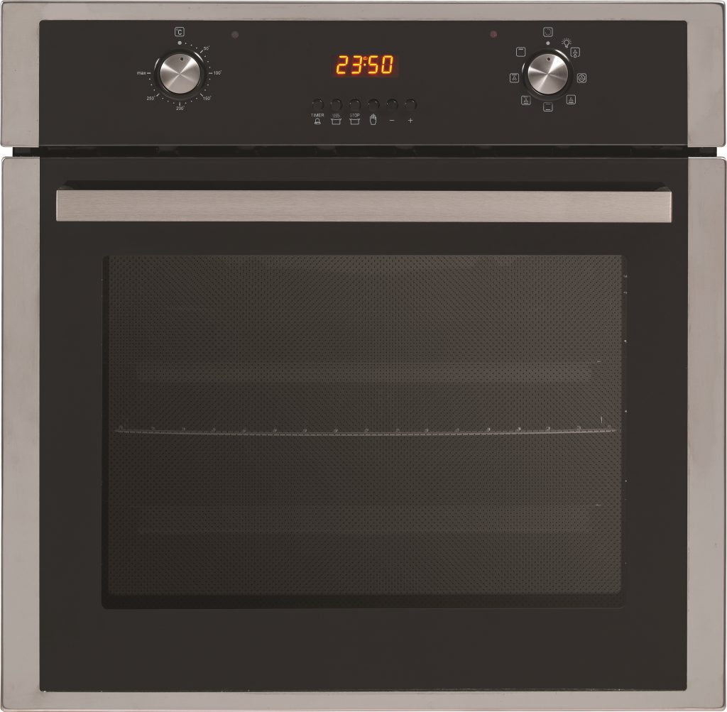 FOUR ENCASTRABLE NATUREL 71L- 7FONCTIONS-TURBO FAN -AFFICHEUR -INOX