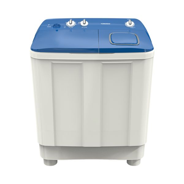 Lave-linge semi-automatique TORNADO 12 kg Blanc x BLEU