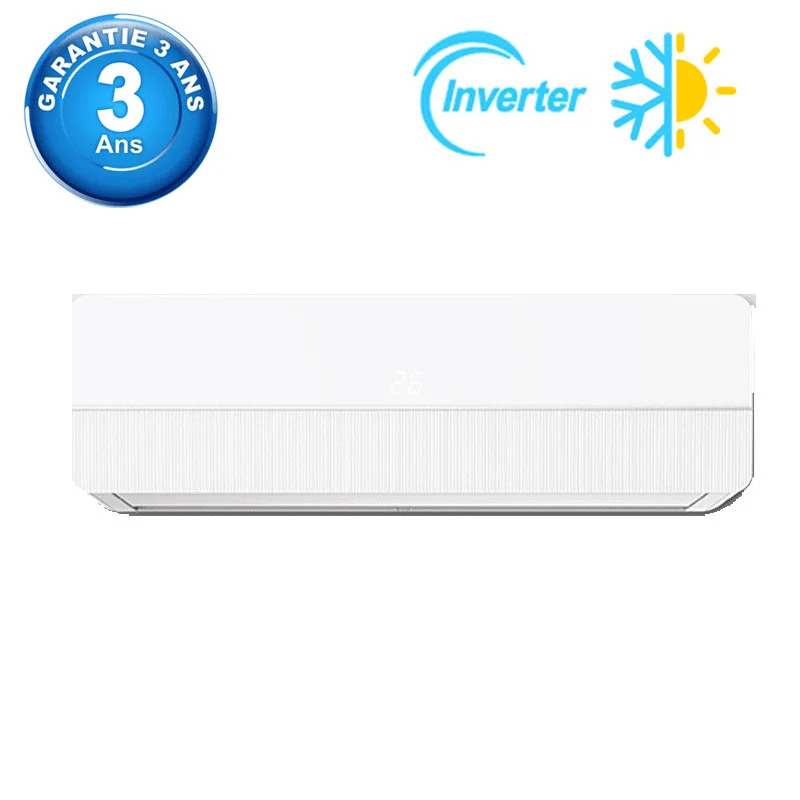 Climatiseur Maxwell 9000 BTU Inverter Tropicalisé Chaud Froid Blanc