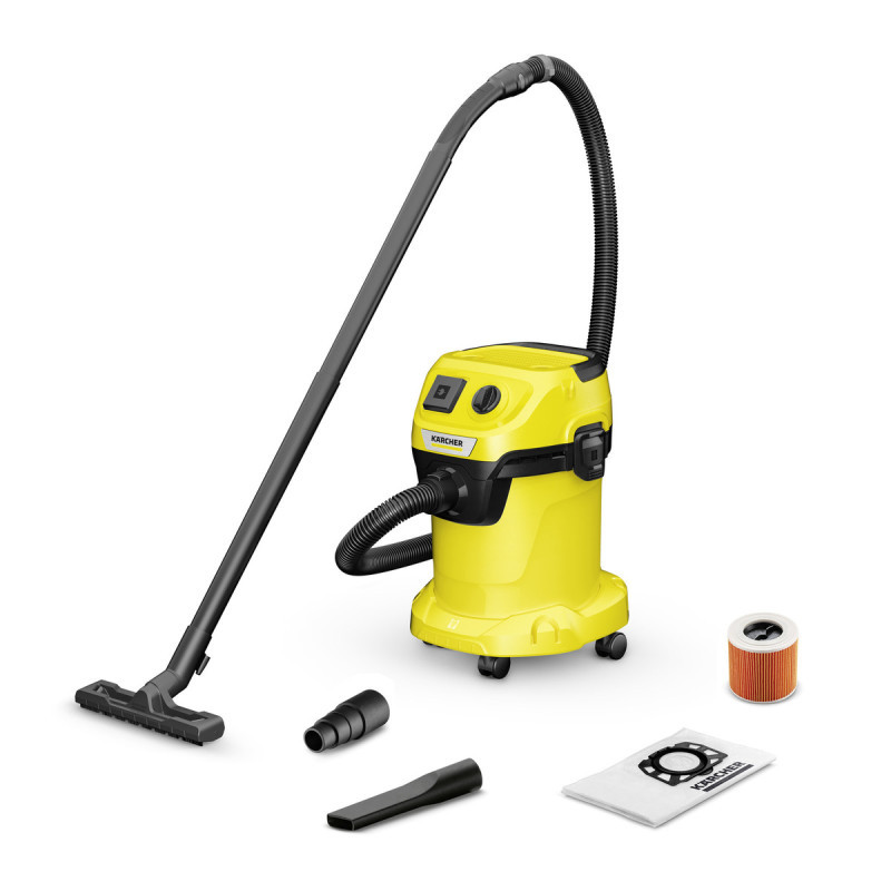 Aspirateur eau et poussières WD 3 P V-17/4/20 1000W Noir & Jaune 1.628-170.0