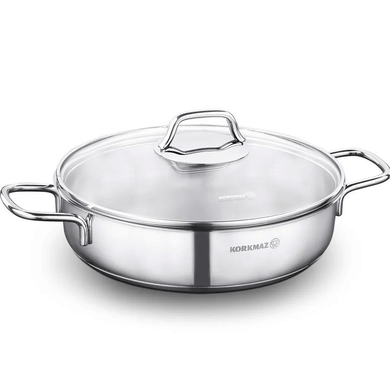 Shallow Pan Korkmaz Perla A1658 24Cm Inox