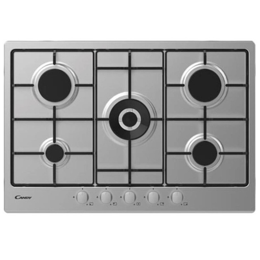 [CHW74WX] PLAQUE DE CUISSON 5 FEUX 75 CM CANDY-INOX