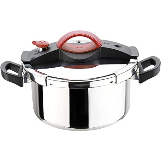 [711162] Cocotte Sitram Sitrapro 6 Litres Rouge + panier silicone