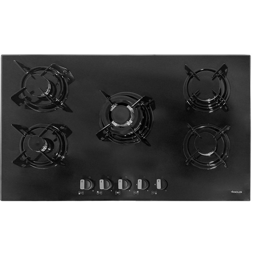 [F.40179BS] PLAQUE DE CUISSON FOCUS 5 FEUX 86CM VITRO NOIR (F.40179BS)