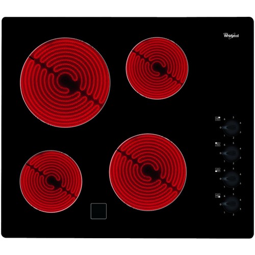 [AKT8090NE] PLAQUE ÉLECTRIQUE WHIRLPOOL 4 FEUX - NOIR - AKT8090NE