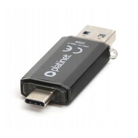 [PMFC128B] Clé USB PLATINET Pendrive USB 3.0 Type-C128 Black