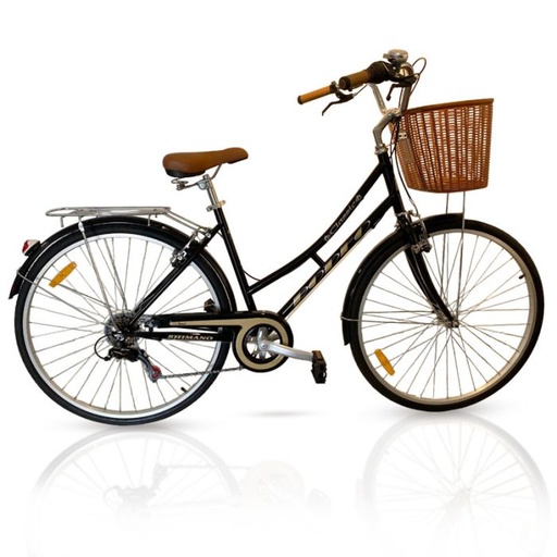 [6026 C6VS] VÉLO DE VILLE RODEO 6026-C6VS 6V SHIMANO AVEC PANIER AVANT