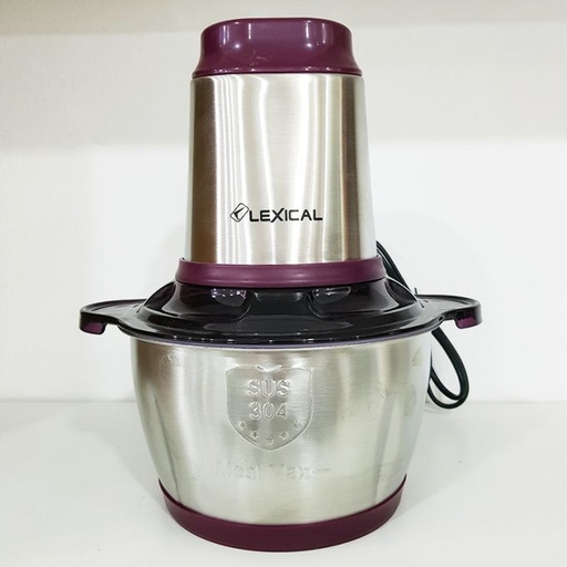 [LCH-1910] Mini Hachoir Lexical LCH-1910 300W Bol En Inox 2L