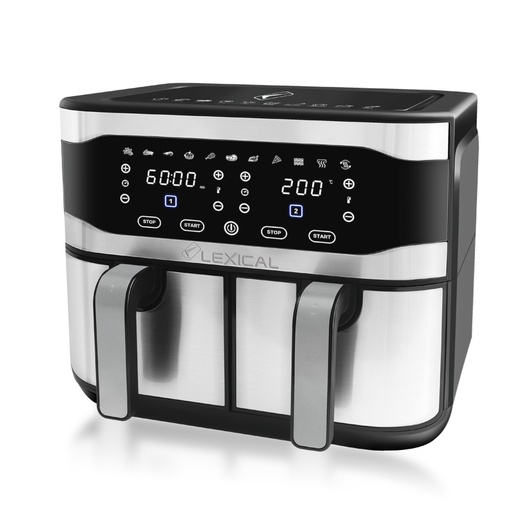 [LAF-3081] Air Fryer Sans Huile -double bac 2100W 9L Lexical LAF-3081