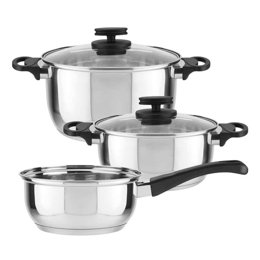 [MGIN49026] Set De Cuisine MAGEFESA 1.2L+6.4L+2.2L 5 PIECES -INOX