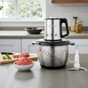 Hachoir Electrique En Inox Lexical LCH-1960 - 400 Watts - 3 Litres