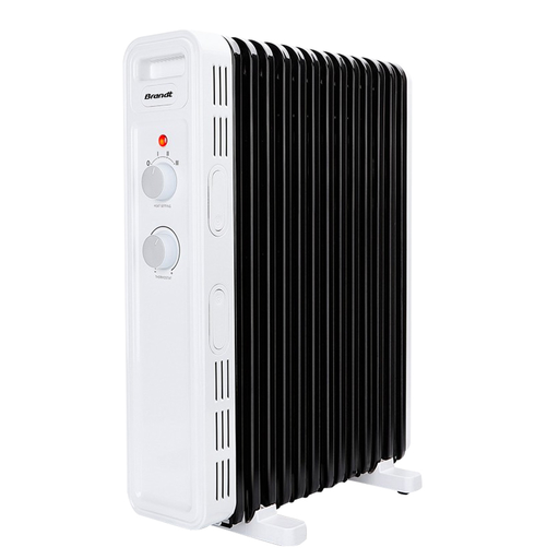[RBH13BBW] Radiateur Bain d'Huile BRANDT RBH13BBW 13 Éléments 2500W - Noir