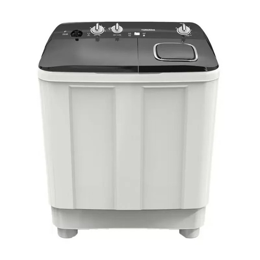[TMH-HS07C-WK] Machine à laver TORNADO Semi-automatique 7 kg Blanc x Noir TMH-HS07C(WK)