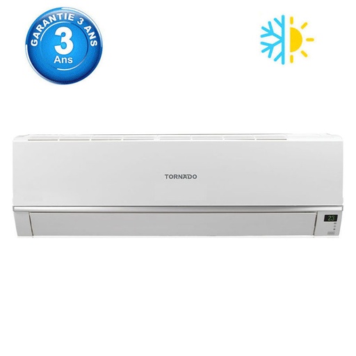 [TY-C18BEE] Climatiseur Tornado (TY-C18BEE) 18000 BTU-R32-T3 -Chaud Froid- Blanc