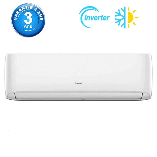 [FC.24CH] Climatiseur Focus FC-24CH Inverter Tropicalisé 24000 BTU Chaud & Froid -Blanc