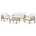 Salon De Jardin Sofpince Portofino 4 Places Taupe