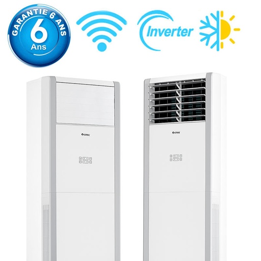 [CL60APXL-K3DTC7A] Climatiseur Armoire Gree CL48ALXL-K3DTC7A 60000 BTU Smart Inverter Chaud Froid Blanc